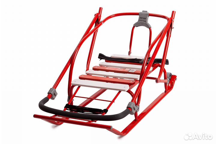 Санки детские металлические, Nika - Nikki 2, Алый