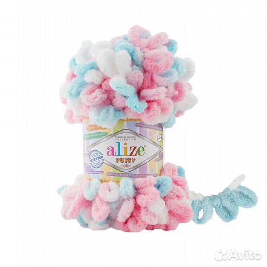 Плюшевая пряжа Alize Puffy Color