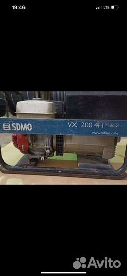 Сварочный генератор sdmo VX 200/4H (Франция)