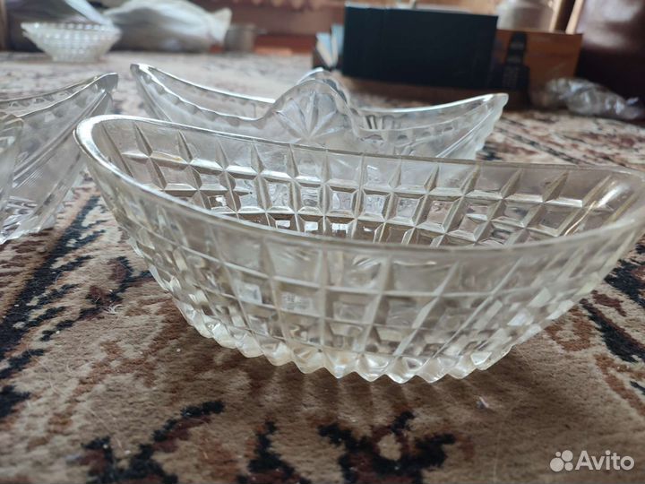 Салатники СССР хрусталь и стекло