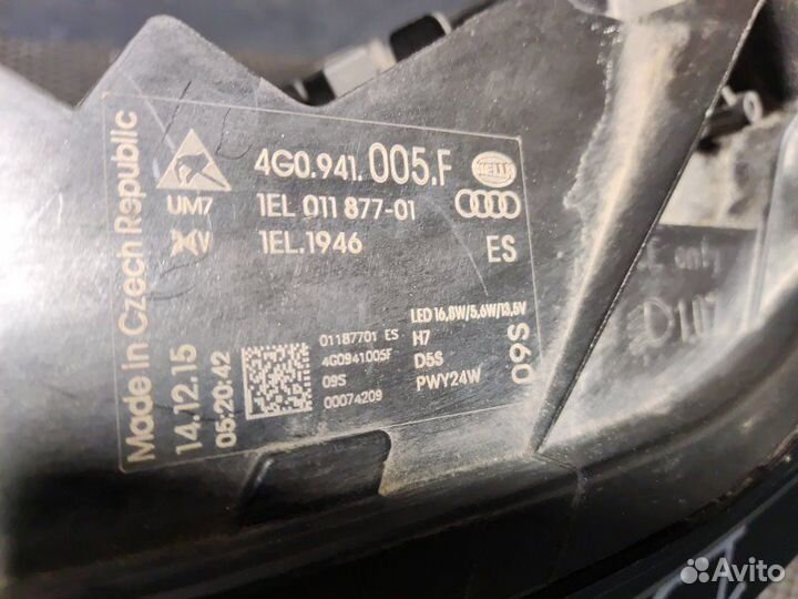 Фара ксеноновая передняя левая Audi A6 C7 cyga