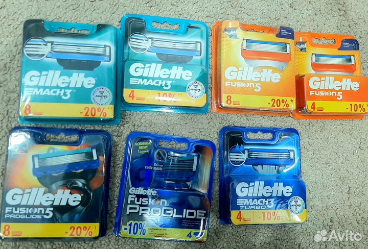 Кассеты для бритья gillette