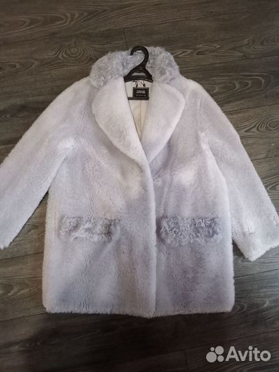 Шуба натуральная снежная королева овчина