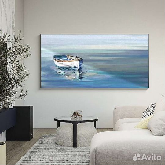 Картина маслом Лодка на озере