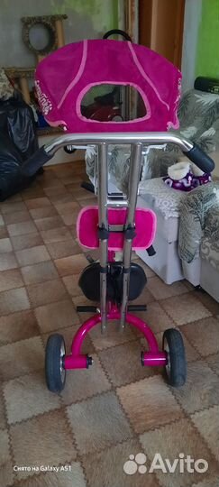 Детский велосипед с ручкой бу