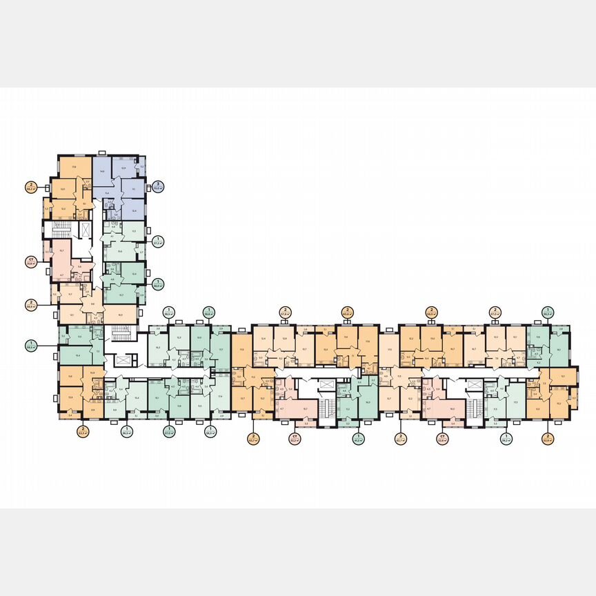 2-к. квартира, 59,9 м², 8/9 эт.
