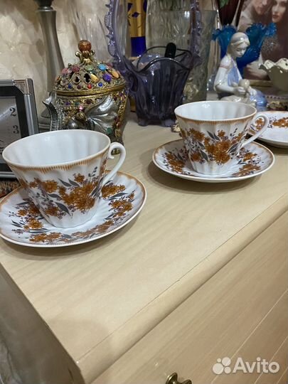 Чайная пара лфз костяной фарфор