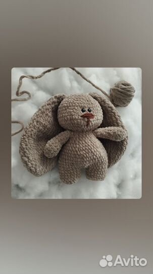 Мягкая игрушка заяц ручной работы