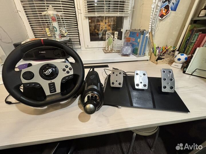 Игровой руль dexp wheelman pro gt