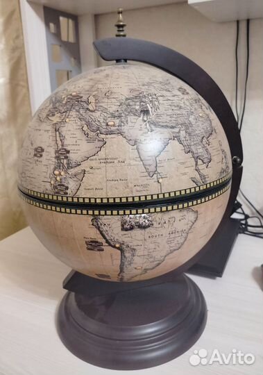 Глобус-бар, настольный, D34 см
