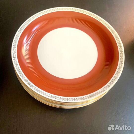 Тарелки Кольдиц ГДР терракота