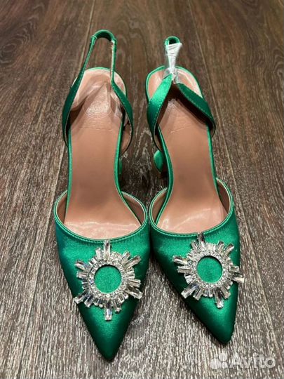 Туфли на каблуке вечерние 40 размер зеленые
