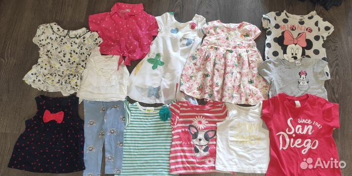 Детская одежда для девочек 12-24мес 92см