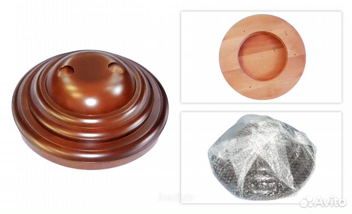 Подставка на 2 флага из дерева (бук), 2,2 метра