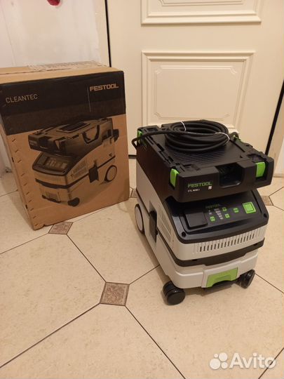 Пылесос Festool mini 1, есть и кнопка блютуз