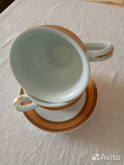 Фарфоровый чайный набор 4 предмета