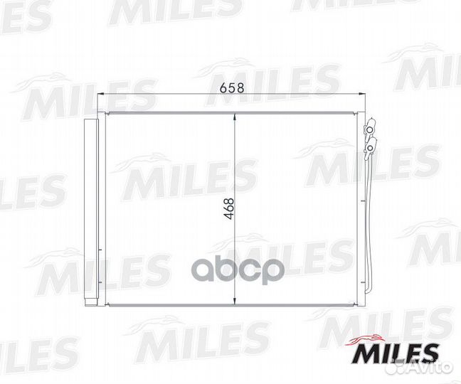 Конденсер BMW E60/E65/F01/F10 2.0-6.0 08- accb060