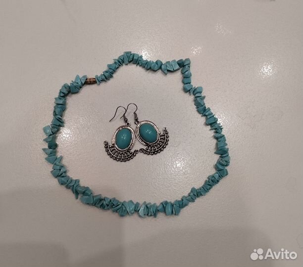 Бусы,серьги,калье