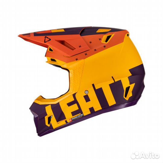 Кроссовый шлем Leatt 7.5 V23 + очки Velo 4.5 M