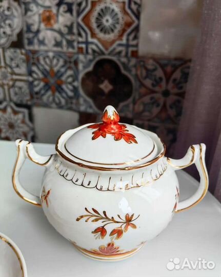 Чайный сервиз вербилки, дфз. Барбарис