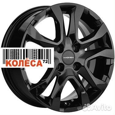 Khomen Wheels KHW1503 6x15 4x100 ET40 Dia60.1 Blac