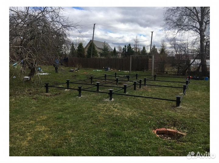 Винтовые сваи с монтажом