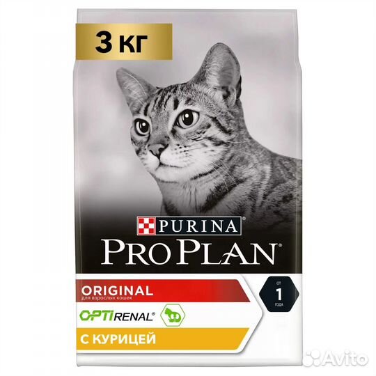 Корм для стерилизованных кошек ProPlan 3 и 1.5кг