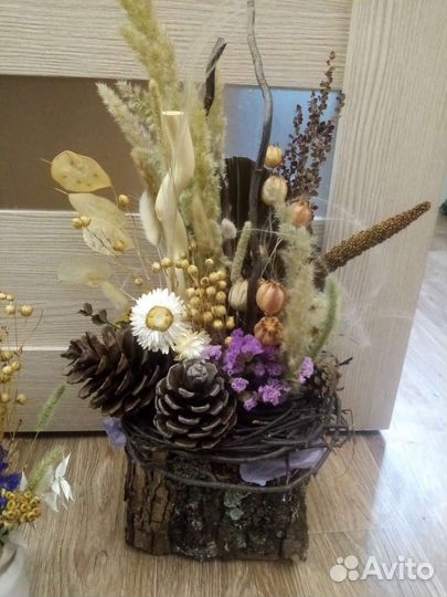Сухоцветы поделки букет венки