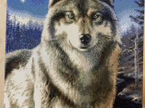 Картина стразами алмазная мозаика "Волк"