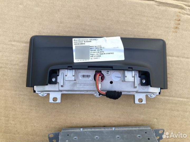 BMW 3 F30 4 F32 бмв 8.8 CIC Голова Монитор iDrive