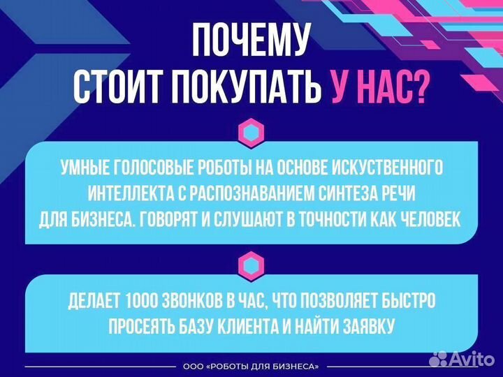 Франшиза голосовые роботы Быстрая окупаемость