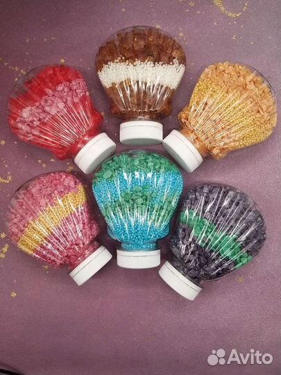 Мерцающая морская соль с шиммером для ванн