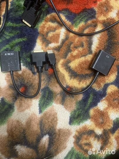 Кабель VGA-hdmi VGA-VGA VGA-DVI