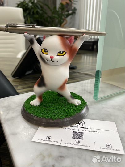 Кот (подставка наушники/ручка/карандаш/кисть)