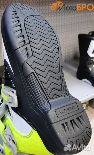 Мотоботы эндуро acerbis серые / жёлтые