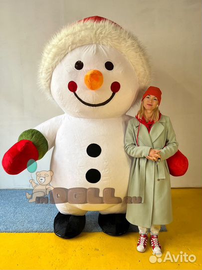 Надувной костюм Снеговик 2м
