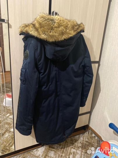 Мужская зимняя куртка парка 48 50 бу