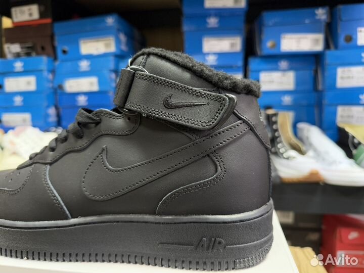 Кроссовки Nike Air Force 1 высокие на меху