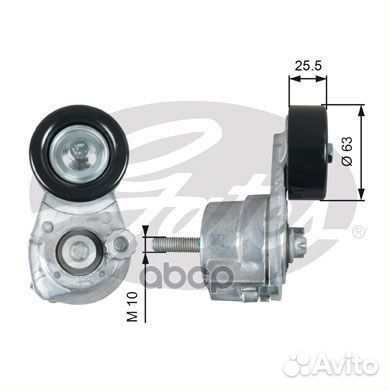 Натяжитель поликл.ремня 7808-21560 chevrolet Aveo