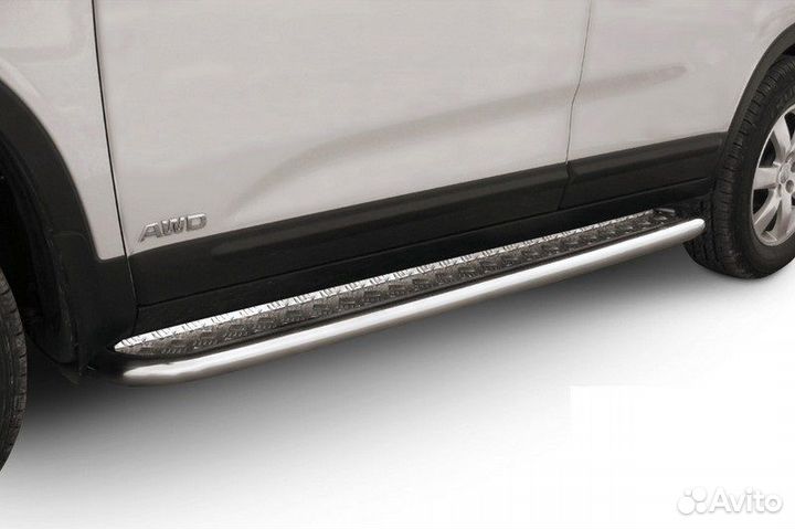 Защита порогов Kia sorento (2010)