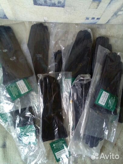 Перчатки кожаные