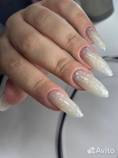 Маникюр наращивание ногтей