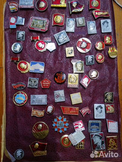 Значки СССР Ленин. Ульянов. Вождь