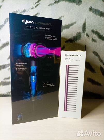 Dyson фен + расческа Dyson