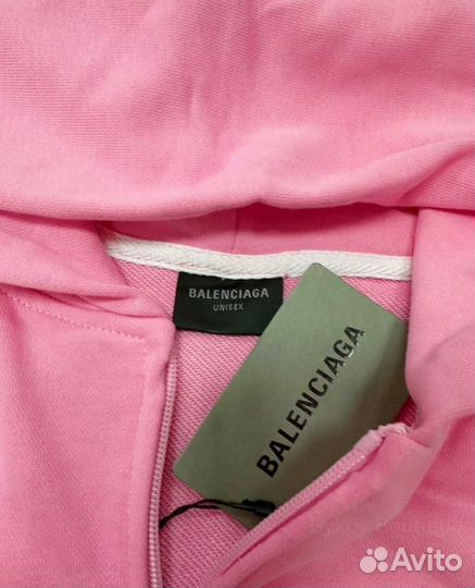 Зип Худи Balenciaga x Polo Pink FW22 женская