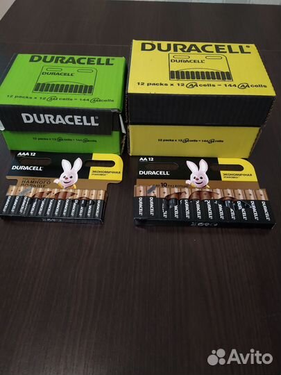 Батарейки duracell AAA AA