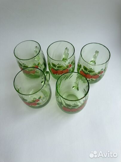 Хрустальные стаканы СССР 5 шт