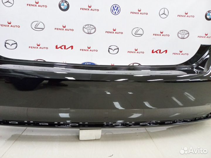 Бампер задний Фольксваген Поло 15-20 год Черный