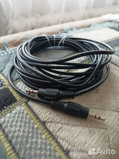 Кабель 3.5 mm jack черный Male - Male, 5 м