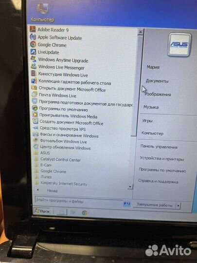 Ноутбук Asus Eee PC Seashell 1015 Series